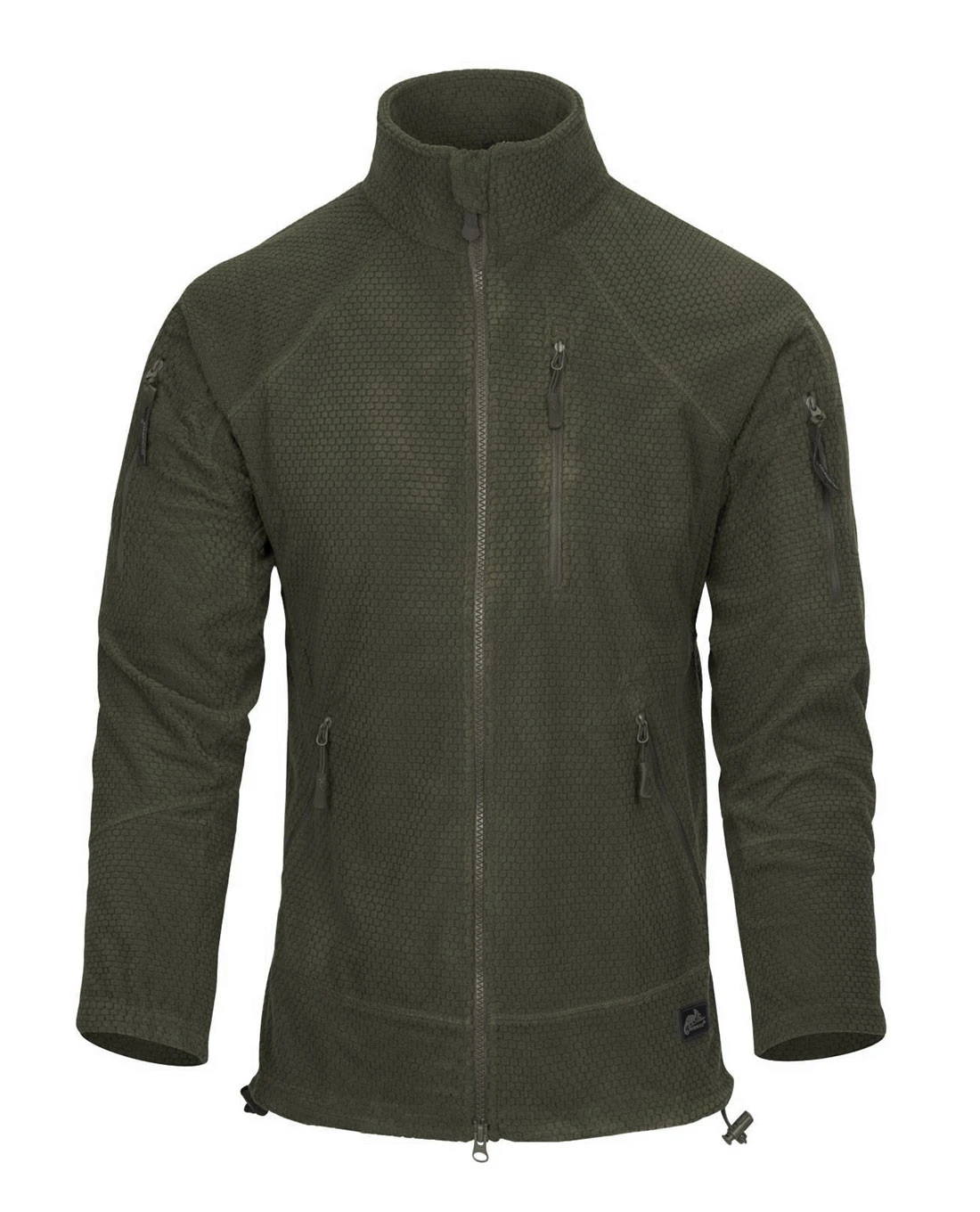 Alpha Tactical Jacket Grid Fleece Olive Green 3 Alpha Tactical Jacket Grid Fleece Olive Green