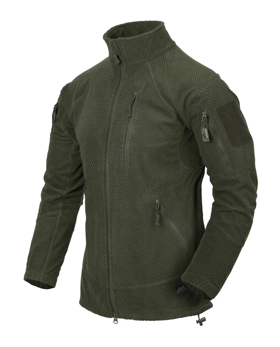 Alpha Tactical Jacket Grid Fleece Olive Green 4 Alpha Tactical Jacket Grid Fleece Olive Green – Bild 2