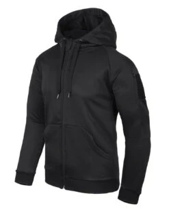 Urban Tactical Hoodie FullZip Black Schwarz