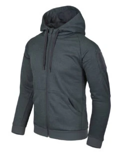 Urban Tactical Hoodie FullZip Melange Black-Grey