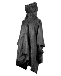 Poncho Ripstop Schwarz