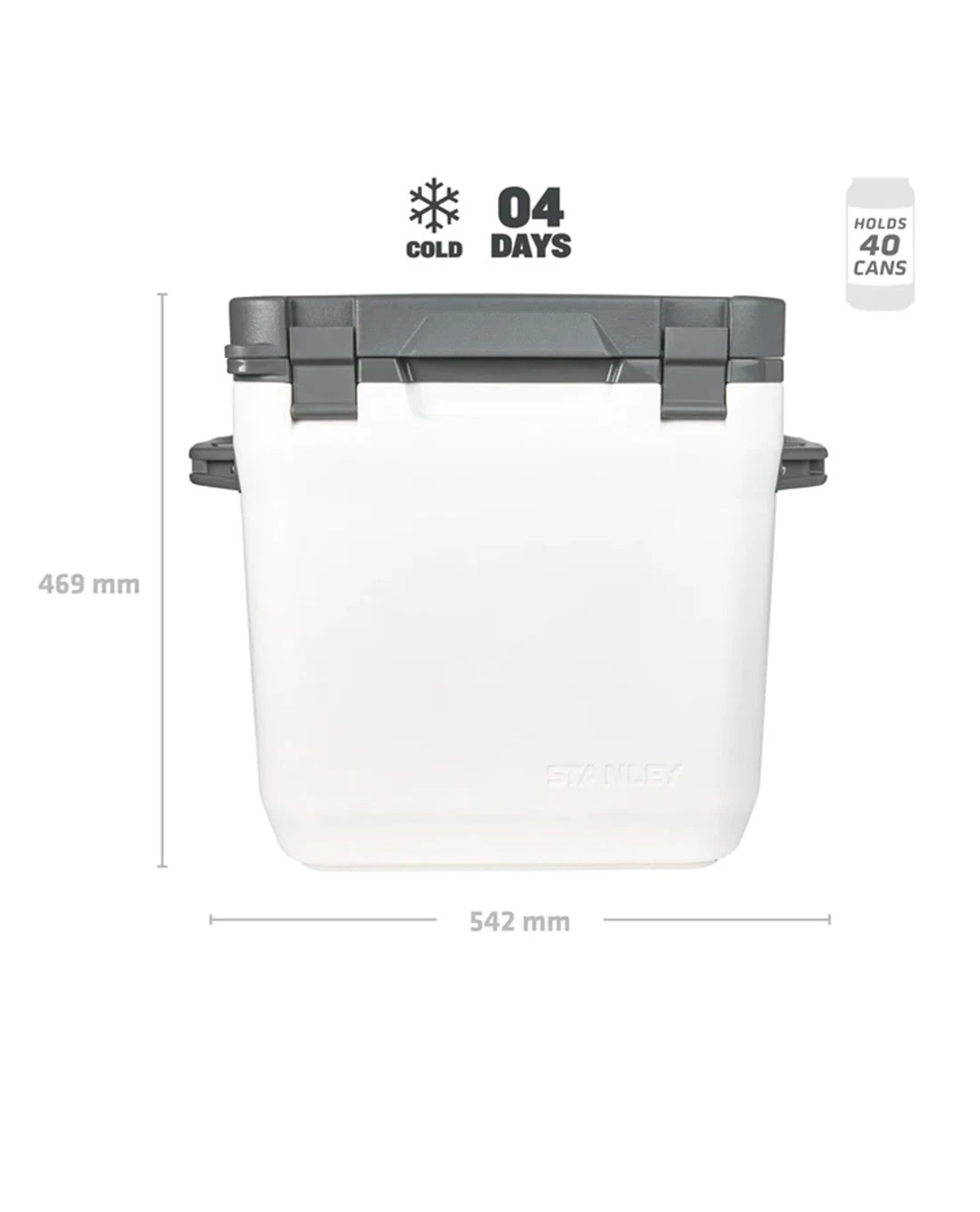 Stanley Adventure Outdoor Cooler 28.3l Polarweiß 4 Stanley Adventure Outdoor Cooler 28.3l Polarweiß – Bild 2