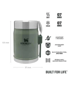 Stanley Classic Food Jar + Spork 0.4l Grün -Taktische Ausrüstung Verkäufe stanley classic food jar spork 04l gruen 673700 3