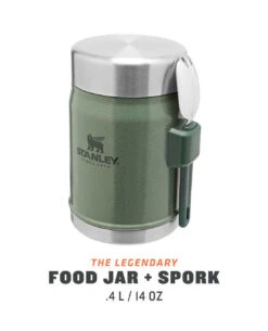 Stanley Classic Food Jar + Spork 0.4l Grün -Taktische Ausrüstung Verkäufe stanley classic food jar spork 04l gruen 673700 4