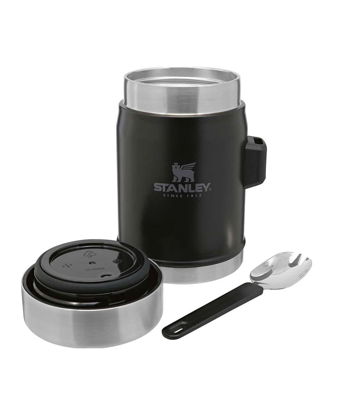 Stanley Classic Food Jar + Spork 0.4l Matt Schwarz 4 Stanley Classic Food Jar + Spork 0.4l Matt Schwarz – Bild 2