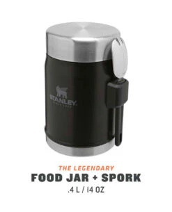 Stanley Classic Food Jar + Spork 0.4l Matt Schwarz 9 Stanley Classic Food Jar + Spork 0.4l Matt Schwarz -Taktische Ausrüstung Verkäufe stanley classic food jar spork 04l matt schwarz 673701 4