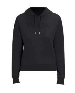 Damen Hoodie Black On Black
