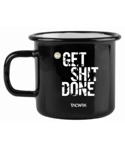 Tasse Get Shit Done Schwarz Metall