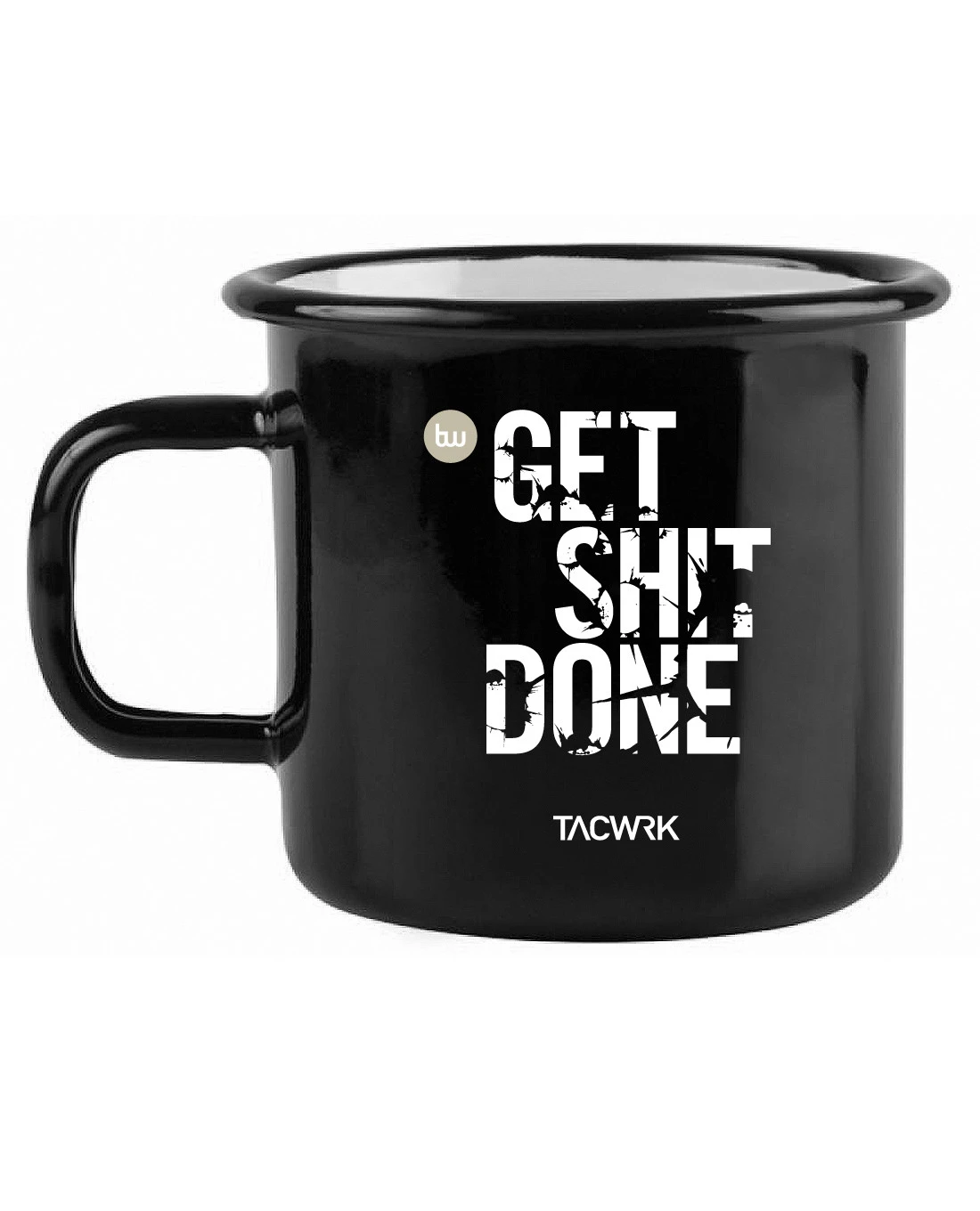 Tasse Get Shit Done Schwarz Metall 3 Tasse Get Shit Done Schwarz Metall